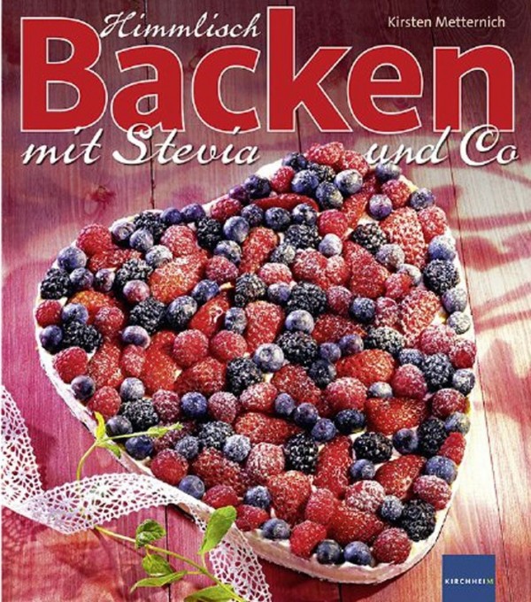 Leckere Rezeptideen ganz ohne Reue liefert das Backbuch „Himmlisch Backen mit Stevia“.  Quelle: DiaShop 