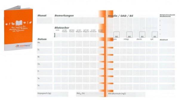 Bei DiaShop gibt es unter anderem eine Auswahl an erstklassigen Diabetes-Tagebüchern wie z.B. das DE-Tagebuch.