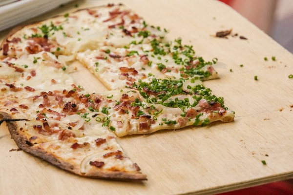 Rezept: Herzhafter Flammkuchen