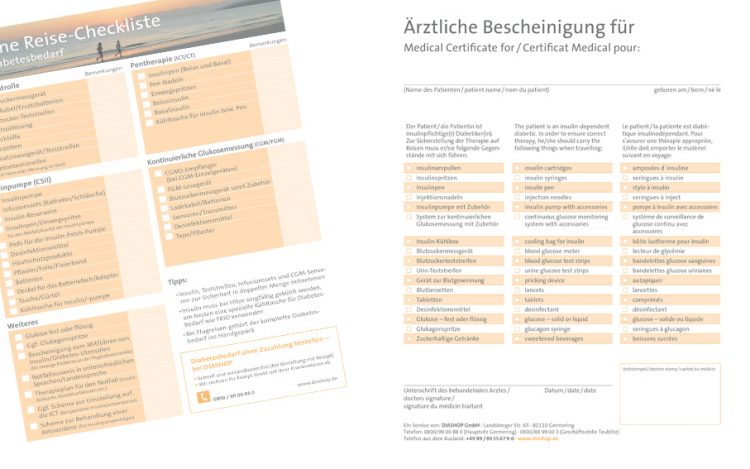 Mit Diabetes auf Reisen