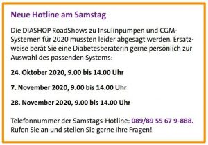 Beratung zu Insulinpumpe und CGM-System