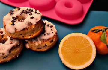 Low Carb Donuts mit Zitronenguss
