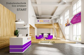 Digitale Diabetes Veranstaltungen Diabetestechnik live erleben virtuelle DIASHOP Welt