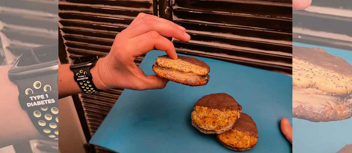 Low-Carb Mohn-Marzipan-Kekse mit Schoko-Überzug
