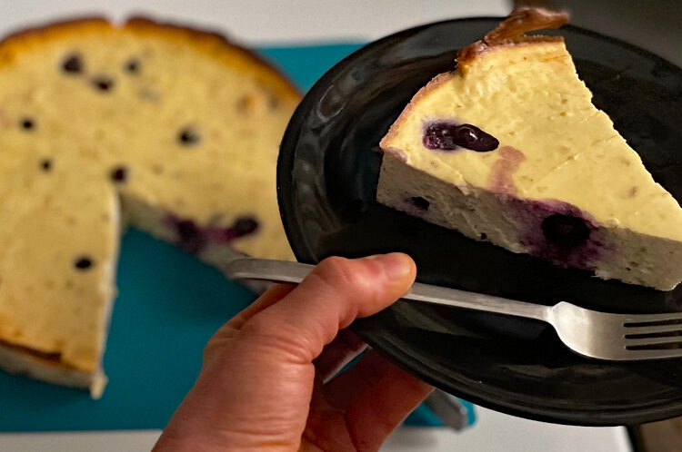 Blaubeer-Vanille-Käsekuchen