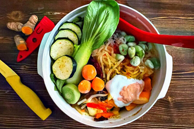 vegetarische Pho Suppe vegetarisch