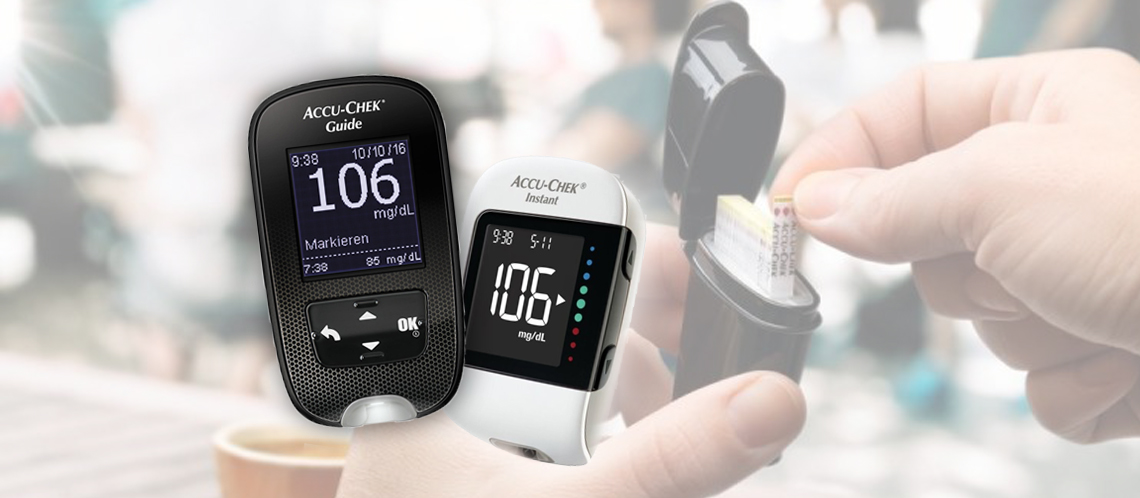 Accu-Chek Instant oder Accu-Chek Guide kostenfrei testen
