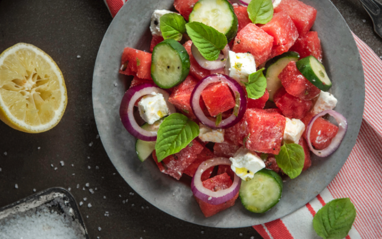 Wassermelonen-Feta-Salat